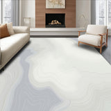 Swirled Gradient Tie Dye with Flowing Cloud Like Design (White)