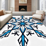 Crystalline Medallion Decorative Floor Accent(Blue)