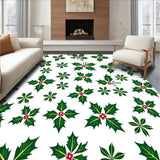 Holly Berry Wreath Festive with Traditional Holiday Motifs(Green)