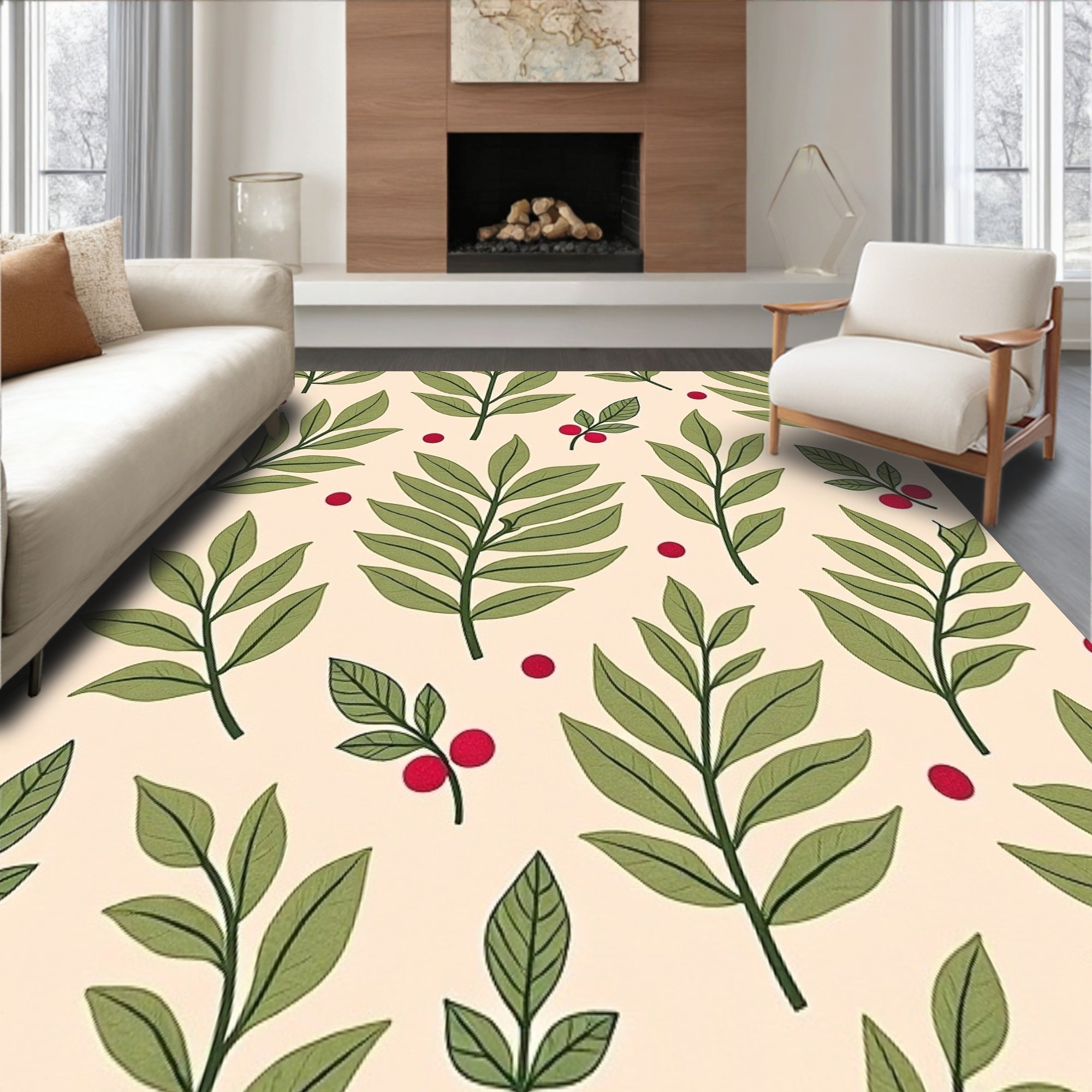 Yuletide Foliage Decorative Front Walkway(Beige)