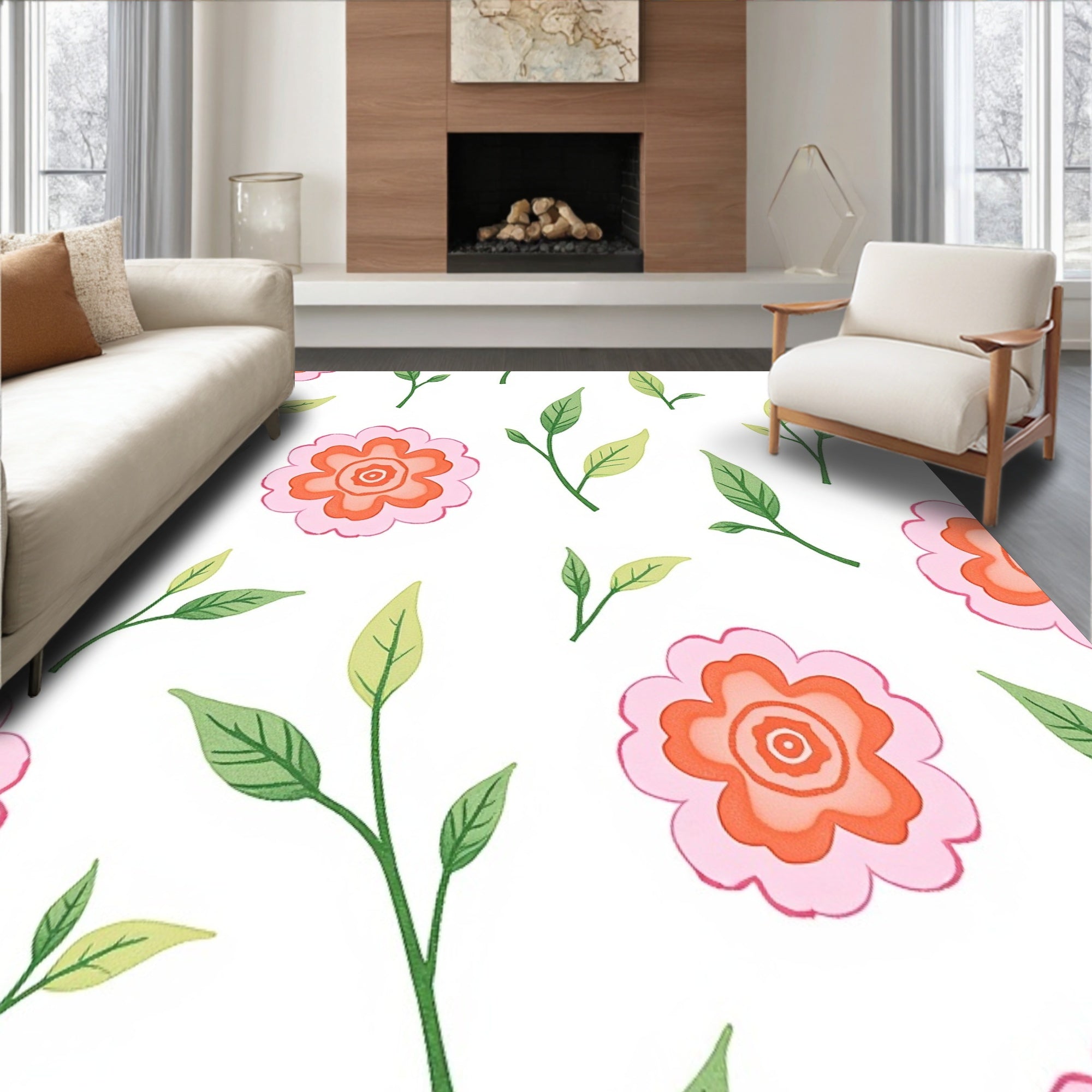 Whimsical Cottage Bloom Festival With Charming Rosette Display(Pink)