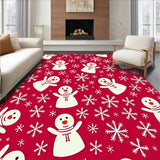 Jolly Snowy Friends Merry Gathering Seasonal Jubilation Spectacle(Red)