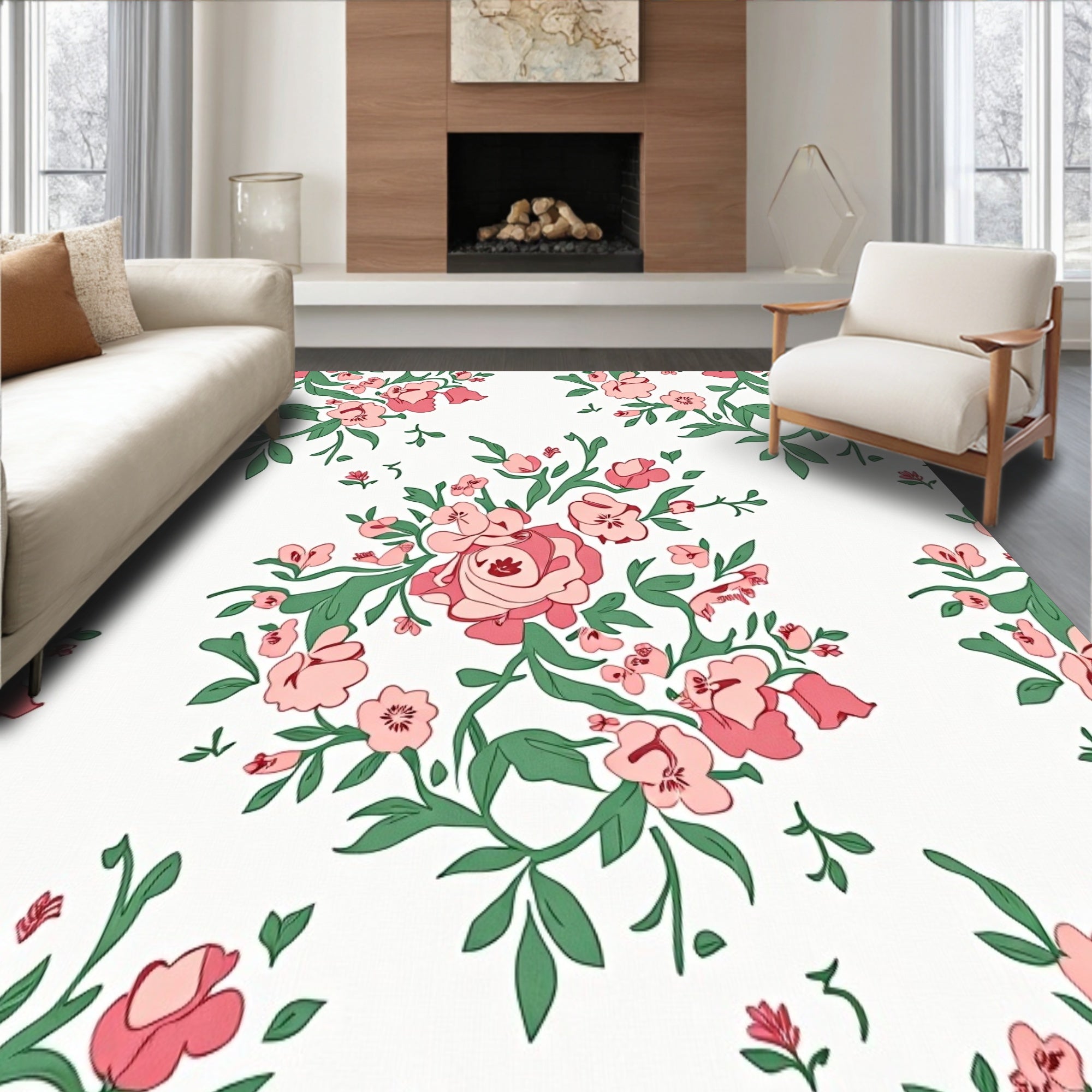 Cottage Garden Blossom Print(Pink)