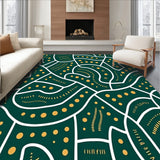 Retro Abstract Lines and Dots Design (Green)