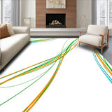 Meteor Shower Trail with Borealis Wave Illustration (Orange)