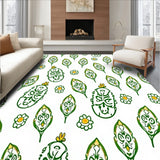 Paisley Cascade with Traditional Teardrop Motif Arrangement (Green)