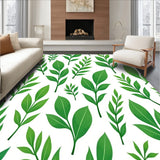 Botanical Garden Leaves Branches Nature Inspired Foliage(Green)