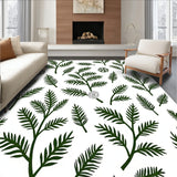 Holiday Evergreen Design with Detailed Frosted Snowflake Embellishments(Green)