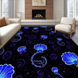 Celestial Night Fantasy Mermaid Tail Seashell Decorative(Black)