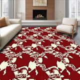 Nordic Reindeer with Scandinavian Folk Art(Burgundy)