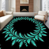 Festive Wreath Medallion Holiday Motif(Black)