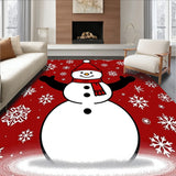 Magical Snowy Evening Decorative Accent With Sparkling Details(Red)