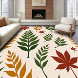 Botanical Harvest Medley with Fern and Maple Silhouettes(Ivory)