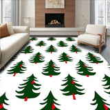 Winter Pine Forest Interlocking Scene(Green)
