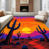 Frontier Desert Sunset Decorative Accent(Purple)