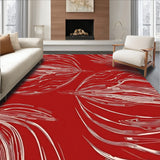 Parallel Universe Brushstroke Crosshatch Monochrome Zen(Red)