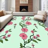 Vintage Blooming Garden Tapestry Floral Medallion Artistic (Pink)