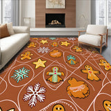 Holiday Delight Gingerbread Cookie Medley with Sprinkled Ornaments(Brown)