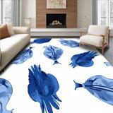 Abstract Watercolor Splash Artisan Brushstroke (Blue)