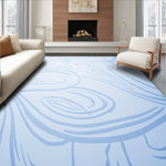 Fading Stripes Ombre Design with Subtle Wave Motifs (Blue) - ODIKA