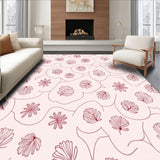 Enchanted Petal Maze Symmetrical Handpainted Impression (Pink)
