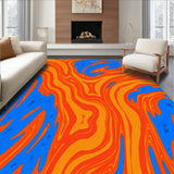 Porto Abstract Brushstroke Contemporary Artistic Flow(Orange)