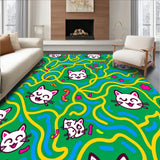 Radiant Pussy Cat Xmas with Multi Color String Light Design(Green)