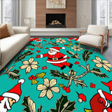 Jolly Santa Claus Holiday Doorway Seasonal Welcome Design(Red)