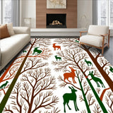 Enchanted Forest Canopy with Wildlife Silhouettes(Brown)