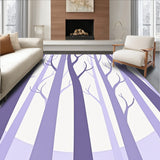 Abstract Woodland with Misty Dawn Color Palette(Purple)