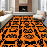 Jack O Lantern Gingham with Festive Accents(Orange)
