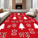 Winter Wonderland Interlocking Fir Tree and Snow Crystal(Red)