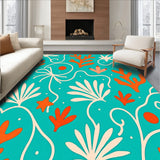 Ocean Wave Spiral Design with Coral Reef(Blue)