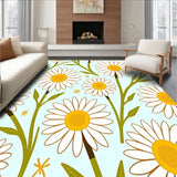 Blossoming Daisy Chain Artistic Floor(White)