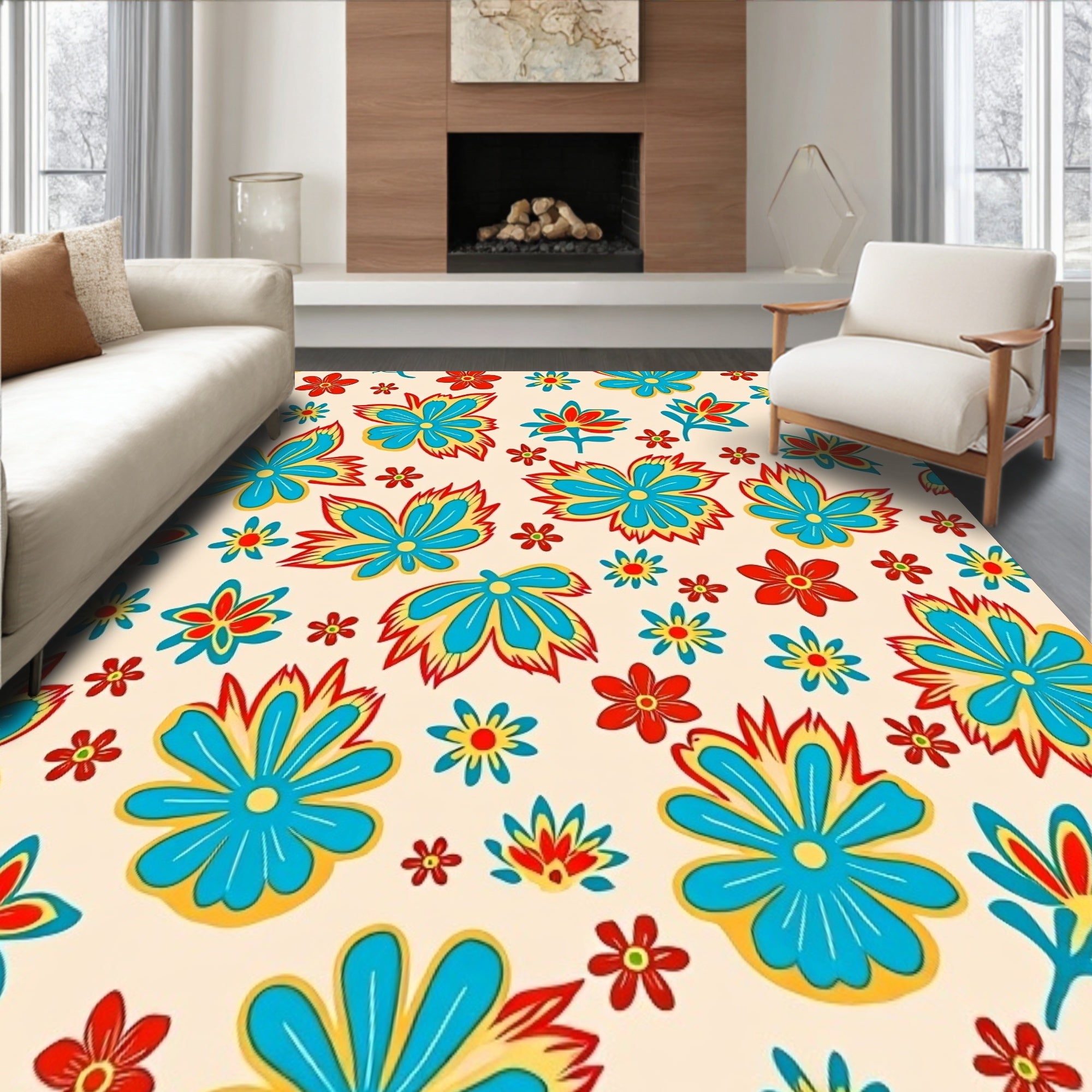 Boho Cascade Botanical Flourish(Beige)