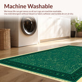 Ultra Soft Area Rug, Non Slip, Stain Resistant, Washable Area Rugs for Living Room, Bedroom, Celestial Zodiac Fantasy(Green)