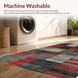 Ultra Soft Area Rug, Non Slip, Stain Resistant, Washable Area Rugs for Living Room, Bedroom, Modern Abstract Contemporary(Brown)