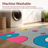 Ultra Soft Area Rug, Non Slip, Stain Resistant, Washable Area Rugs for Living Room, Bedroom, funky tufted cat rug(Gray)