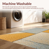 Ultra Soft Area Rug, Non Slip, Stain Resistant, Washable Area Rugs for Living Room, Bedroom, Modern Sandstone Viscose Living Room Rug(Gray) - ODIKA