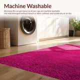 Ultra Soft Area Rug, Non Slip, Stain Resistant, Washable Area Rugs for Living Room, Bedroom, Vintage Low Pile(Pink)