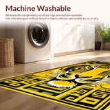 Ultra Soft Area Rug, Non Slip, Stain Resistant, Washable Area Rugs for Living Room, Bedroom, Stylish Tiger Print Non-Slip Rug(Blue)