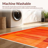 Ultra Soft Area Rug, Non Slip, Stain Resistant, Washable Area Rugs for Living Room, Bedroom, Fluffy Shaggy Nursery(Orange)