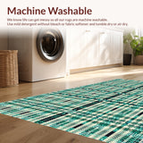 Ultra Soft Area Rug, Non Slip, Stain Resistant, Washable Area Rugs for Living Room, Bedroom, Retro Greek Key Meander(Beige)