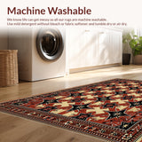 Ultra Soft Area Rug, Non Slip, Stain Resistant, Washable Area Rugs for Living Room, Bedroom, Western Star Vintage Runner(Beige)
