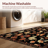 Ultra Soft Area Rug, Non Slip, Stain Resistant, Washable Area Rugs for Living Room, Bedroom, Nature-Inspired Washable Home Office Area Carpet(Blue)