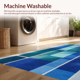 Ultra Soft Area Rug, Non Slip, Stain Resistant, Washable Area Rugs for Living Room, Bedroom, Plush Pink Tibetan Tiger Meditation Rug(Blue)