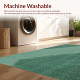 Ultra Soft Area Rug, Non Slip, Stain Resistant, Washable Area Rugs for Living Room, Bedroom, Soft Modern Abstract Dining Room Rug(Green)
