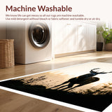 Ultra Soft Area Rug, Non Slip, Stain Resistant, Washable Area Rugs for Living Room, Bedroom, Faux Deer Fur Shaggy(Beige)