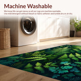 Ultra Soft Area Rug, Non Slip, Stain Resistant, Washable Area Rugs for Living Room, Bedroom, Dark Green Bedroom Cozy Minimalist Fluffy Rug(Green)