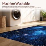 Ultra Soft Area Rug, Non Slip, Stain Resistant, Washable Area Rugs for Living Room, Bedroom, Outer Space Playroom Plush Area Rug(Blue)